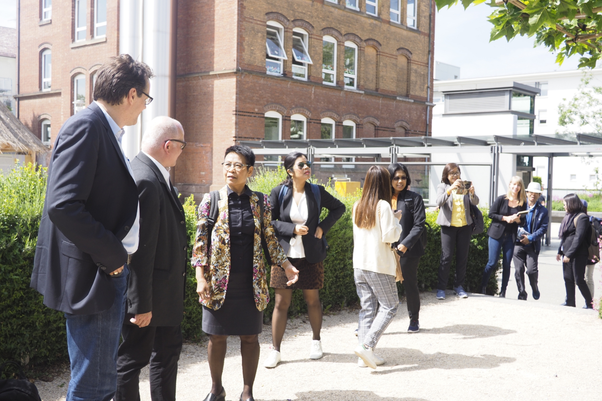 Visiting the city of Ludwigsburg during the study visit, May 2019