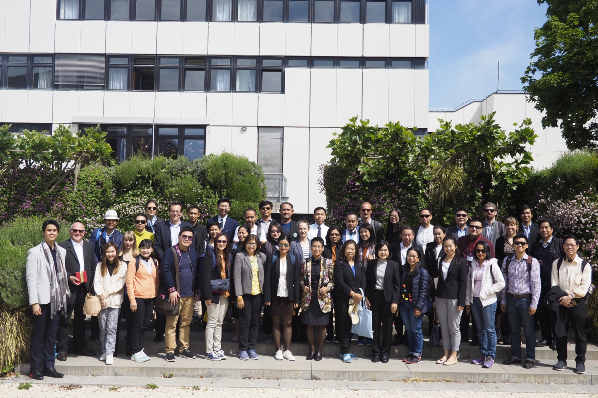 Visiting the city of Ludwigsburg during the study visit, May 2019