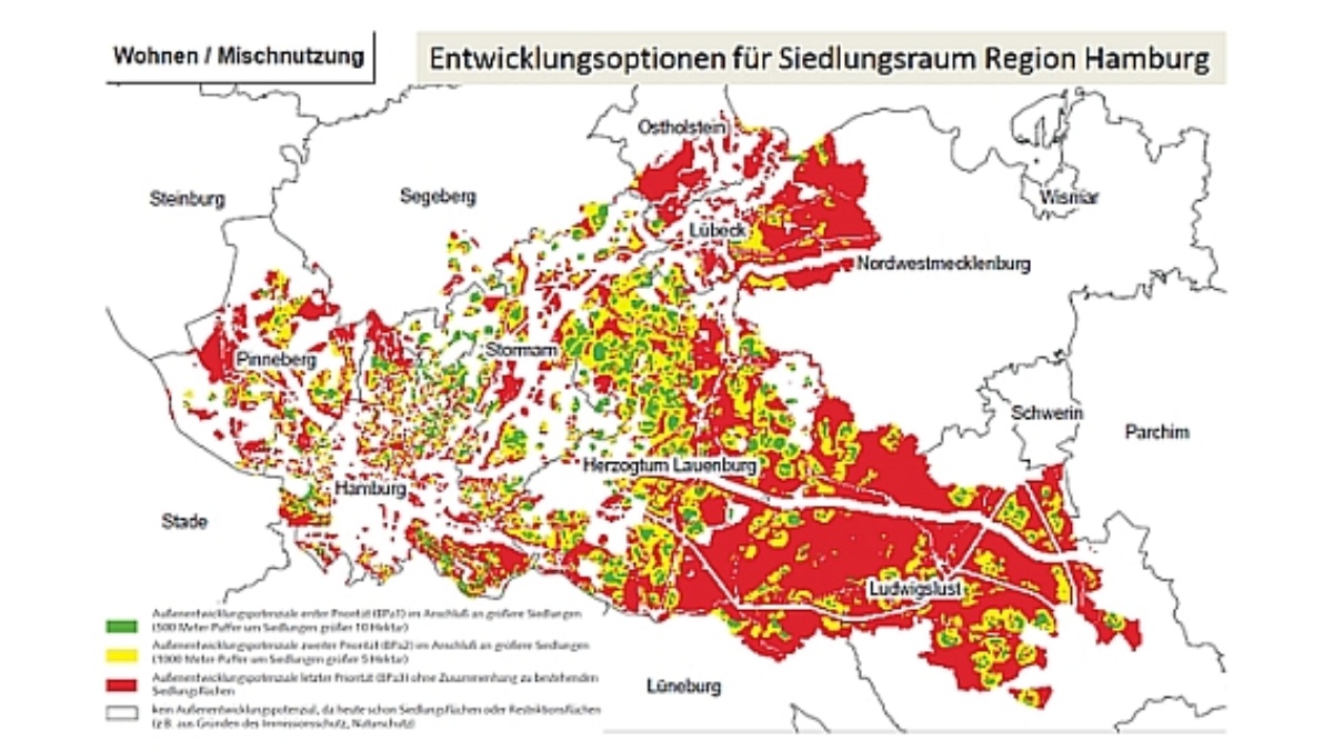 Räumliche Analysemethoden: Baulandpotenzialerfassung Hamburg